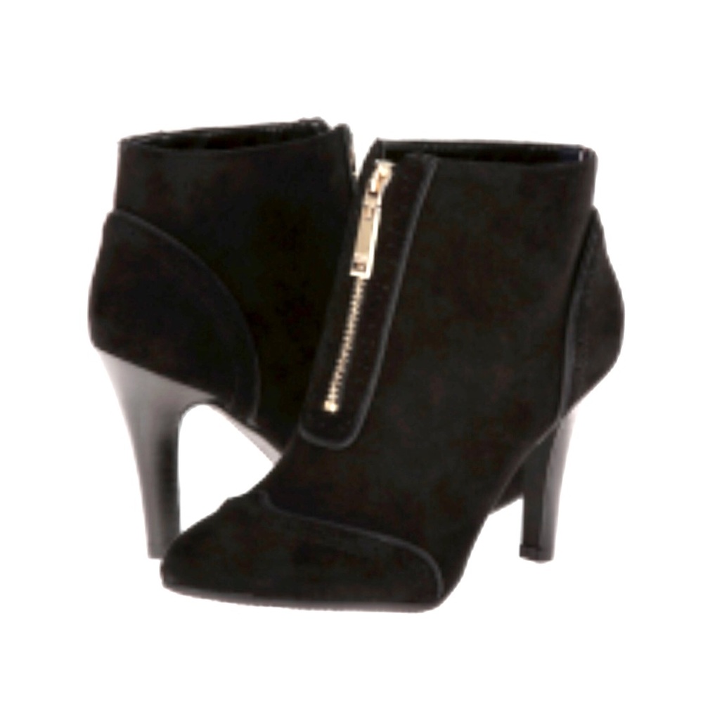 Tommy Hilfiger Scotlin black suede heel booties
